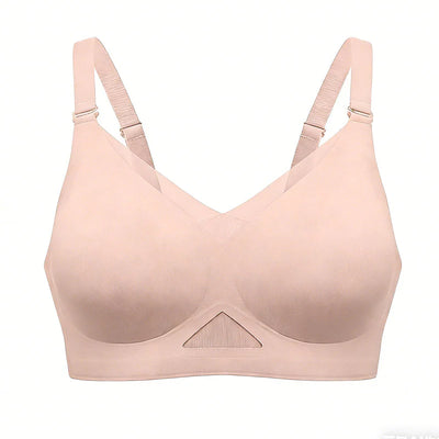 Seamless Mesh Panel Wireless Bra