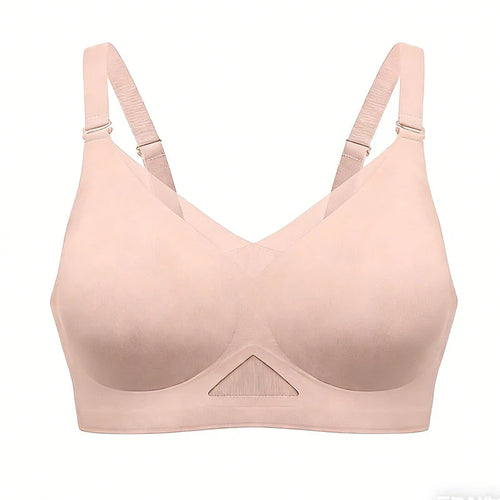 Seamless Mesh Panel Wireless Bra