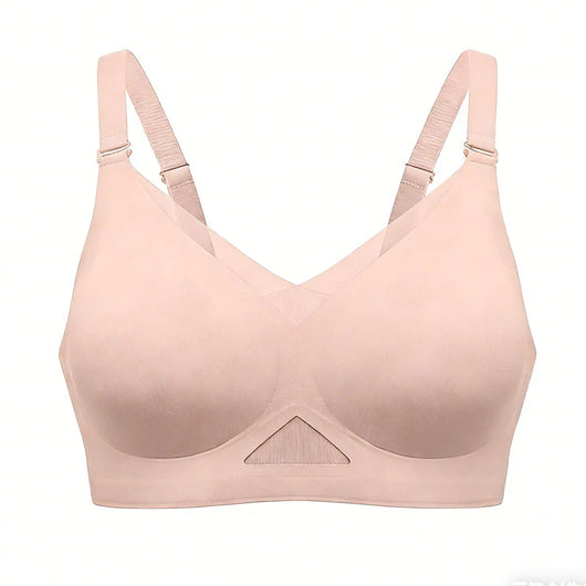 Seamless Mesh Panel Wireless Bra